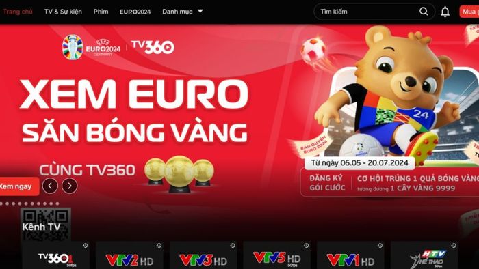 Cách xem Euro 2024 miễn phí trên máy tính PC bước 1