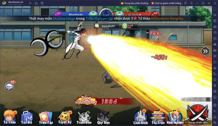 Hóa thân thành tử thần trong Bleach Huyết Chiến trên PC qua BlueStacks