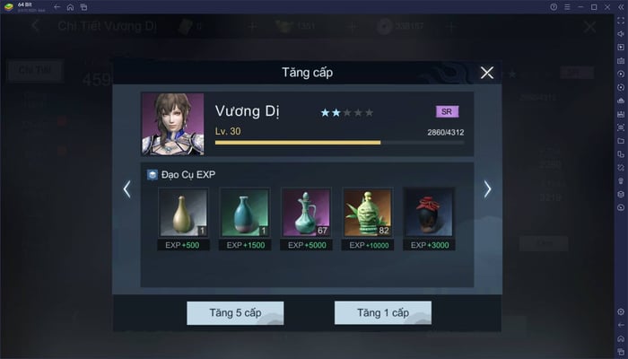 Dynasty Warriors: Overlords – Nâng Cấp Nhân Vật