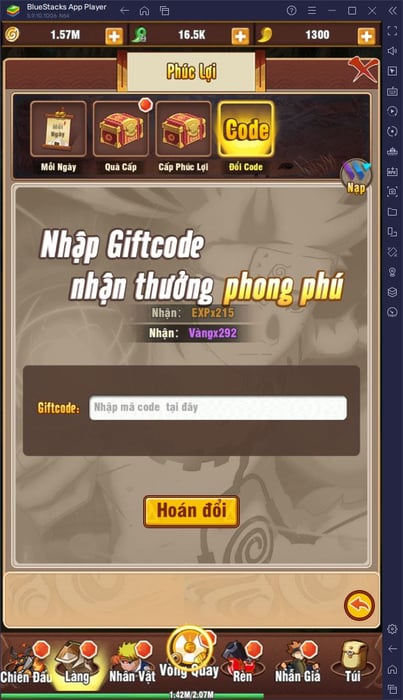 Hướng dẫn chơi game Ninja Làng Lá: Truyền Kỳ cho người mới