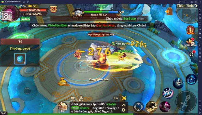 Chơi game Cửu Thiên Mobile trên PC với BlueStacks