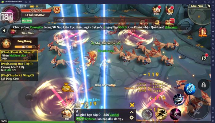 Chơi game nhập vai Cửu Thiên Mobile trên PC với BlueStacks là một trải nghiệm thú vị.