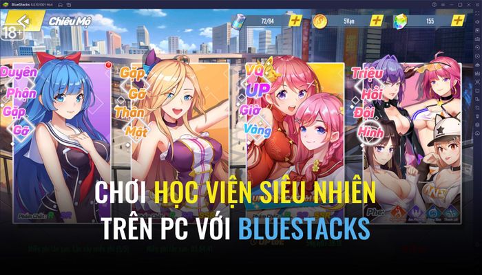 Trải nghiệm Học Viện Siêu Nhiên trên PC với BlueStacks