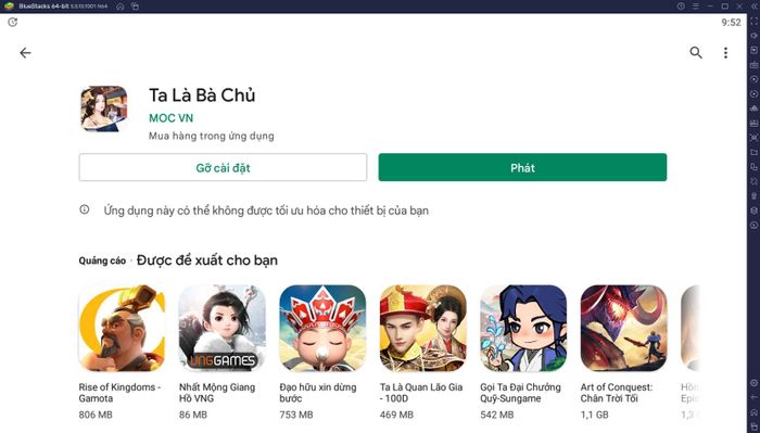 Trải nghiệm trò chơi ngôn tình Ta Là Bà Chủ trên PC với BlueStacks