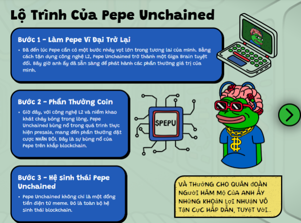 Pepe Unchained vẫn đang tiếp tục tăng trưởng