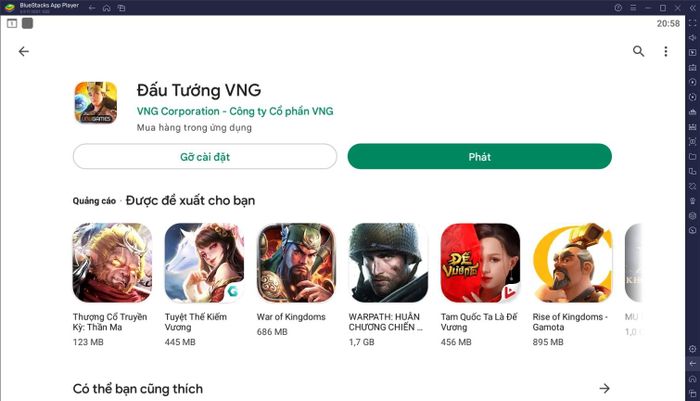 Trải nghiệm Đấu Tướng VNG trên máy tính với BlueStacks mang lại cảm giác chân thật nhất