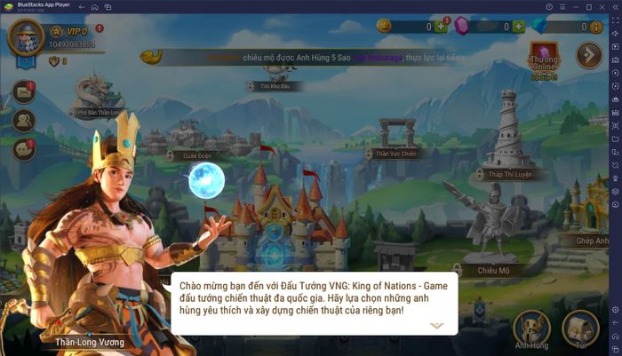 Trải nghiệm Đấu Tướng VNG trên PC với BlueStacks