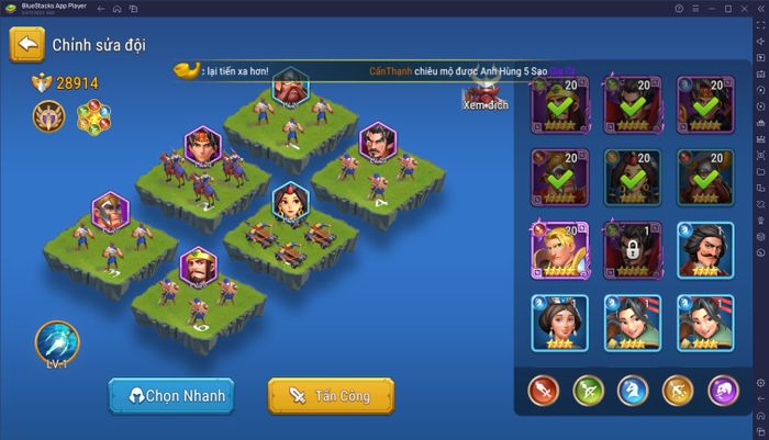 Trải nghiệm game Đấu Tướng VNG trên PC cùng BlueStacks không thể tuyệt vời hơn