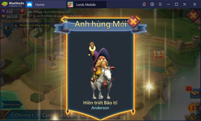 Hướng dẫn chơi chế độ Anh Hùng trong Lords Mobile