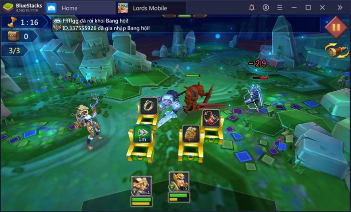 Hướng dẫn chơi chế độ Anh Hùng trong Lords Mobile