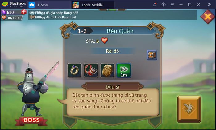 Hướng dẫn chơi chế độ Anh Hùng trong Lords Mobile