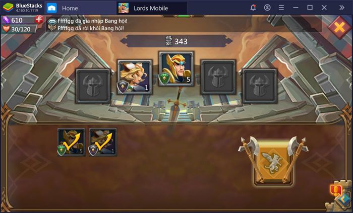 Hướng dẫn chơi chế độ Anh Hùng trong Lords Mobile