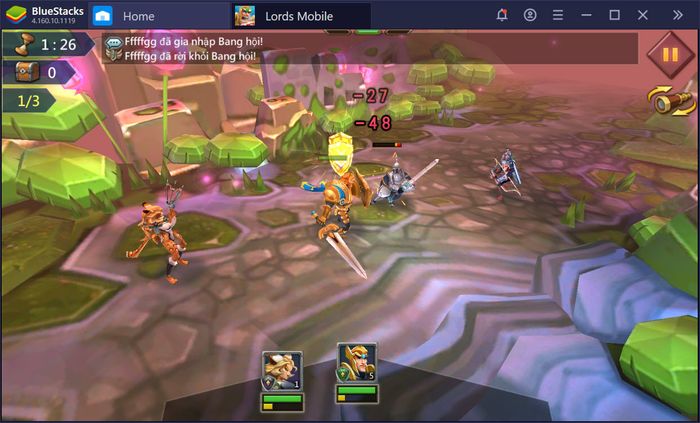 Hướng dẫn chơi chế độ Anh Hùng trong Lords Mobile