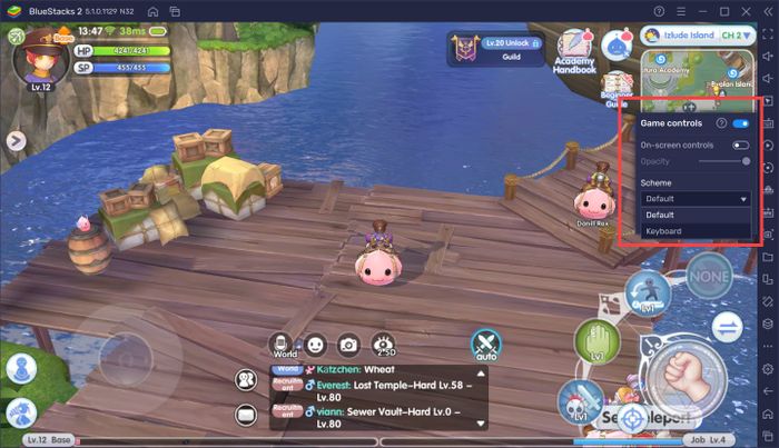 Hướng dẫn cách sử dụng Game Controls để chơi Ragnarok X: Next Generation như trên PC