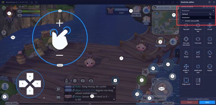 Hướng dẫn cách sử dụng Game Controls để chơi Ragnarok X: Next Generation như trên máy tính