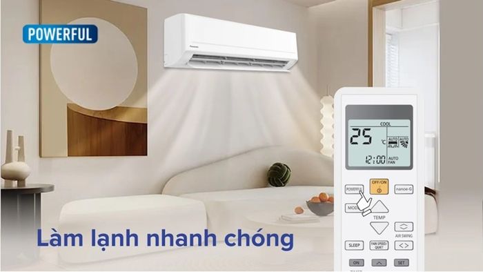 Điều hòa Panasonic 9000-2 là một sản phẩm có thiết kế đẹp mắt và hiệu quả với công nghệ Powerful giúp làm mát nhanh chóng, phù hợp trong những ngày hè nóng bức.