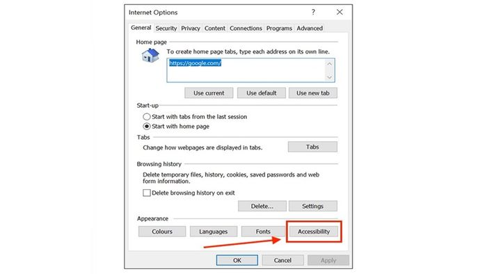 Cách thay đổi font chữ trên Windows 10 trong Internet Explorer