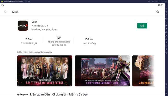 Hướng dẫn cài đặt và chơi MIR4 trên PC sử dụng BlueStacks
