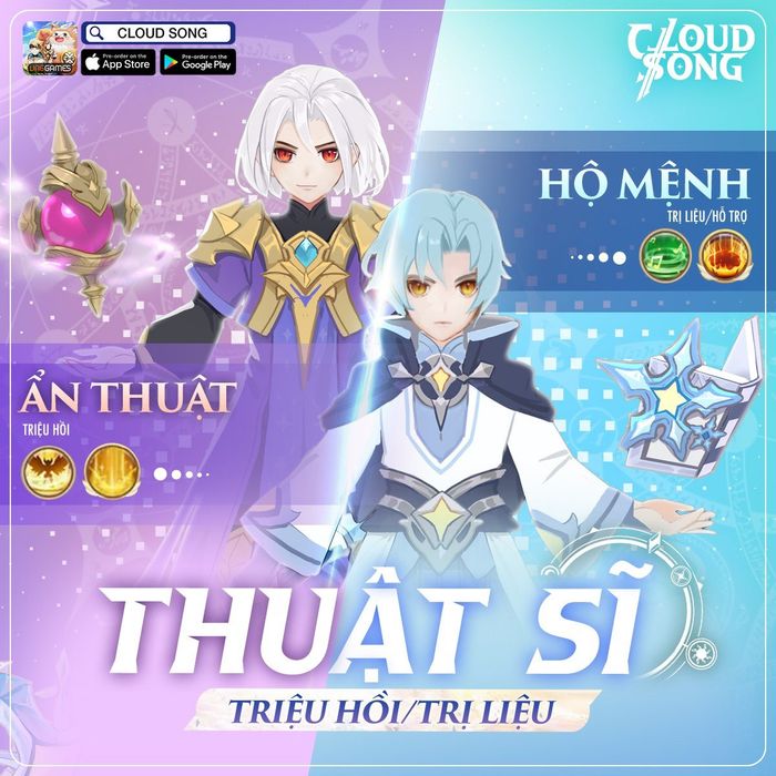 Bài hát Mây: Liệt kê 5 nghề nghiệp trong game