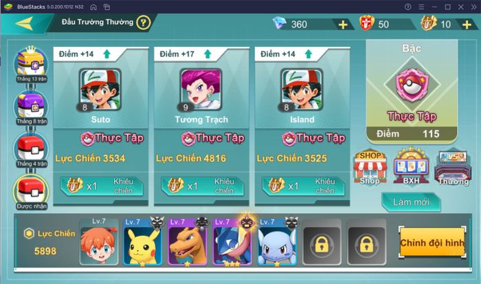 Hướng dẫn cách nâng cấp và tiến hóa Pokemon trong Bảo Bối Huyền Thoại