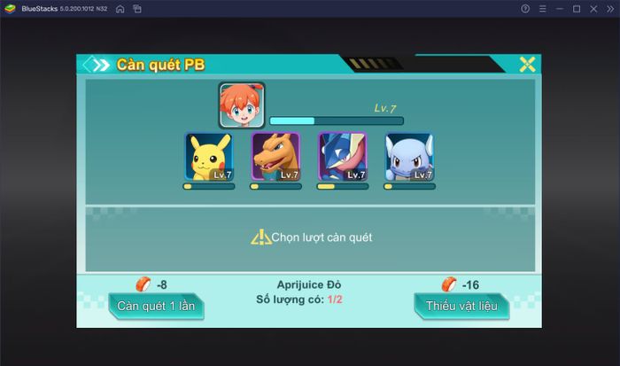 Hướng dẫn cách nâng cấp và tiến hóa Pokemon trong Bảo Bối Huyền Thoại