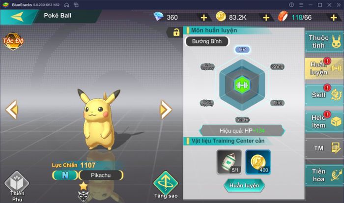 Hướng dẫn chi tiết về cách nâng cấp và tiến hóa Pokemon trong Bảo Bối Huyền Thoại