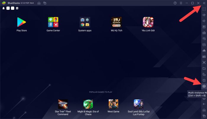 Cách chơi nhiều nhân vật MU Kỳ Tích bằng BlueStacks