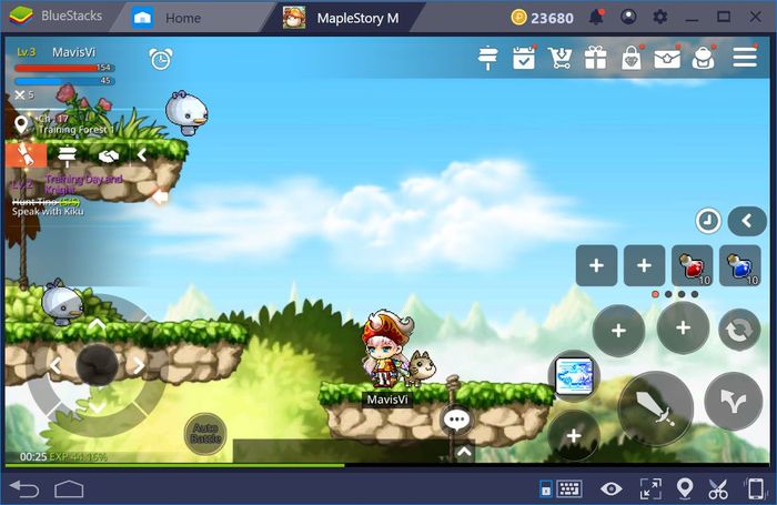 Sử dụng tính năng Combo Key mới trên BlueStacks khi chơi MapleStory M