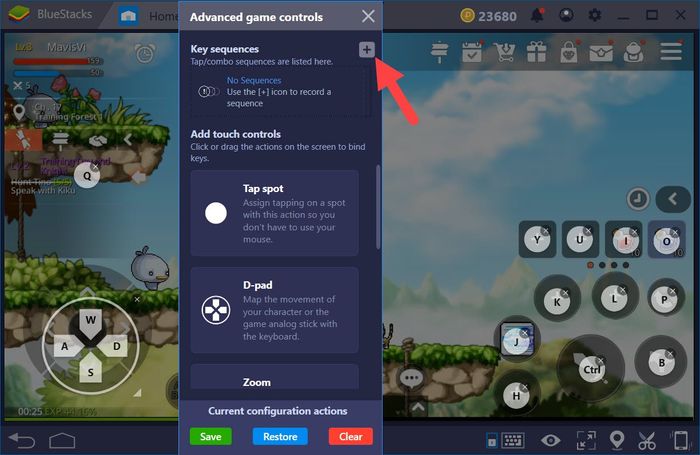 Sử dụng tính năng Combo Key mới của BlueStacks khi chơi MapleStory M