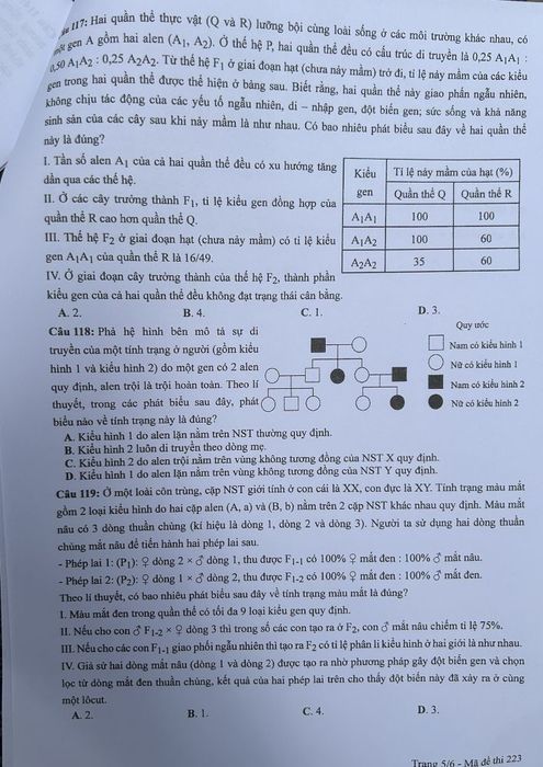 Đề thi Sinh học THPT quốc gia 2024 đã được phổ biến