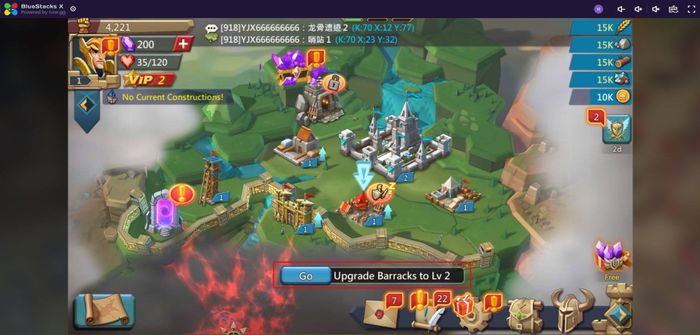 Hướng dẫn cách chơi Lords Mobile - Gamota trên đám mây với BlueStacks X