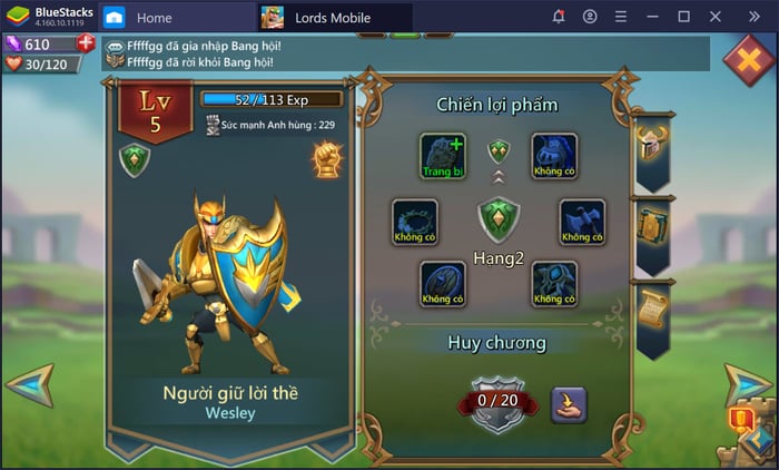 Khám phá hệ thống nhiệm vụ và cách chơi cơ bản trong Lords Mobile