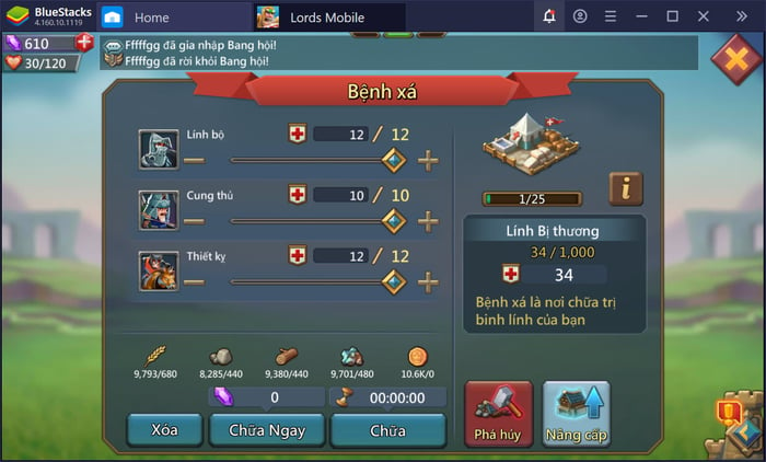 Khám phá hệ thống nhiệm vụ và cách chơi cơ bản trong Lords Mobile