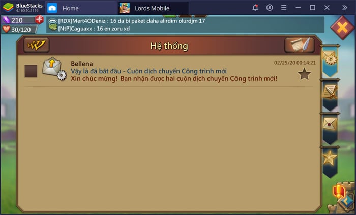 Khám phá hệ thống nhiệm vụ và cách chơi cơ bản trong Lords Mobile