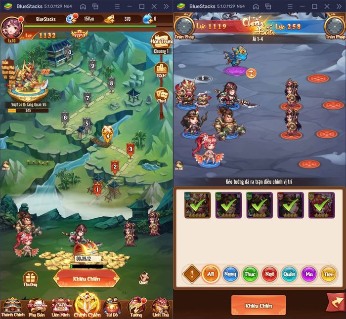 Trải nghiệm game chiến thuật Tam Quốc Ca Ca trên PC với BlueStacks