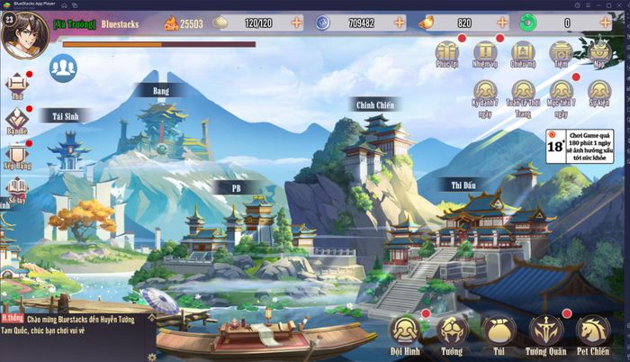 Hướng dẫn cách chơi game Huyễn Tưởng Tam Quốc trên máy tính cho người mới