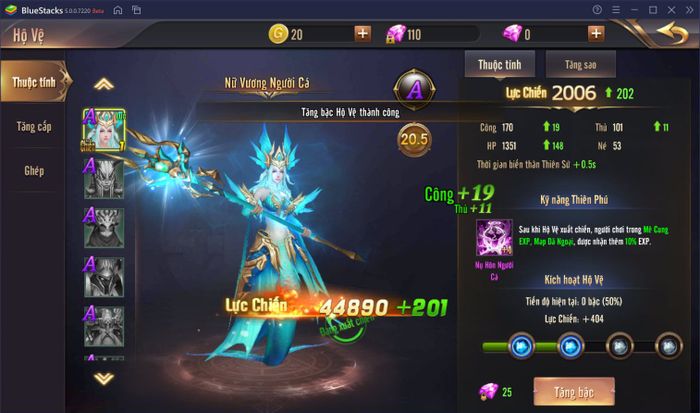 Hướng dẫn cách nâng cấp và tối ưu hóa nhân vật trong Vương Thần Mobile