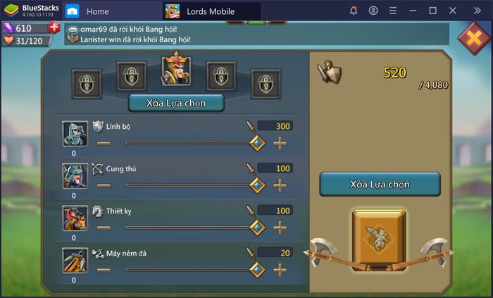 Khám phá thế giới anh hùng đầy phấn khích trong Lords Mobile với BlueStacks