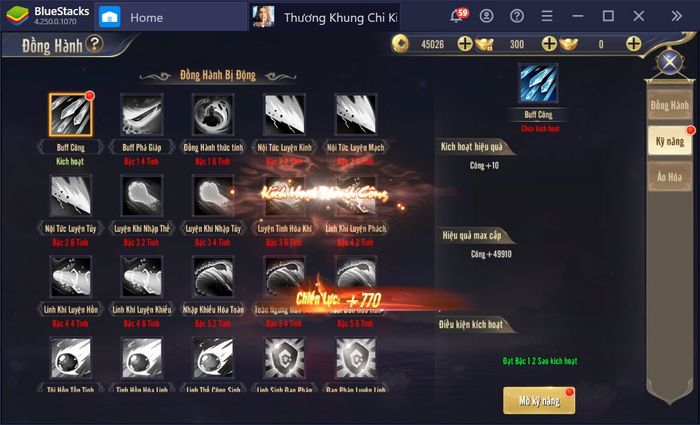 Tổng quan về hệ thống nâng cấp trong Thương Khung Chi Kiếm