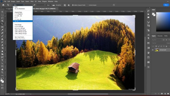 Hướng dẫn cắt ảnh trong Photoshop (5)