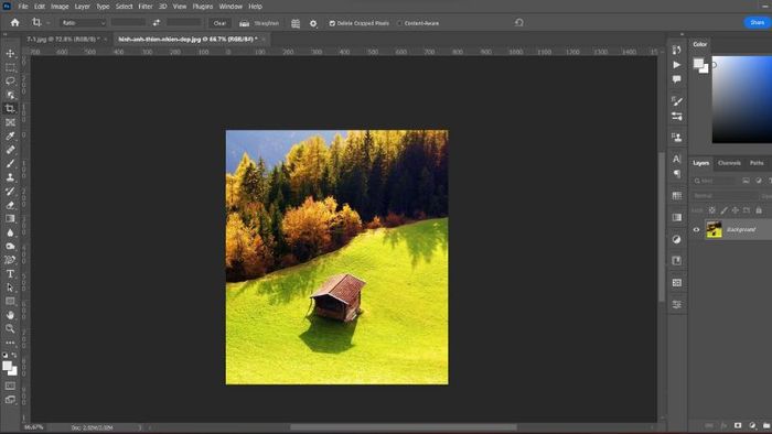 Hướng dẫn cắt ảnh trong Photoshop (7)