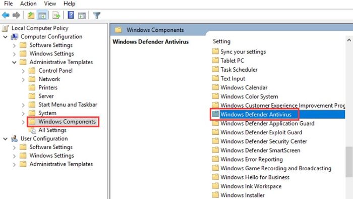 Cách tắt Windows Defender trong Windows 10