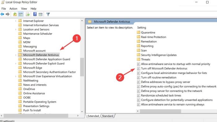 Cách tắt Windows Defender trong Windows 10