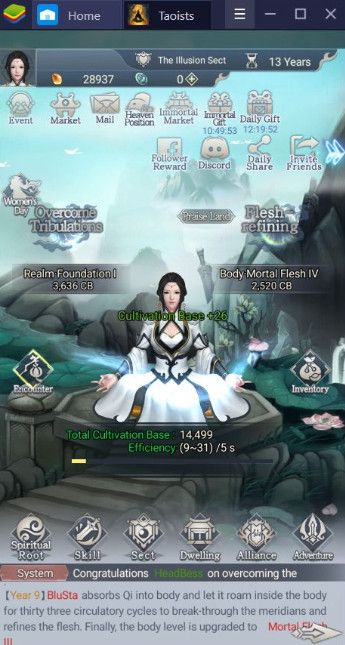 Khám phá thế giới võ thuật Immortal Taoists với BlueStacks