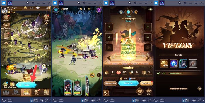 Trải nghiệm AFK Arena trên PC qua BlueStacks