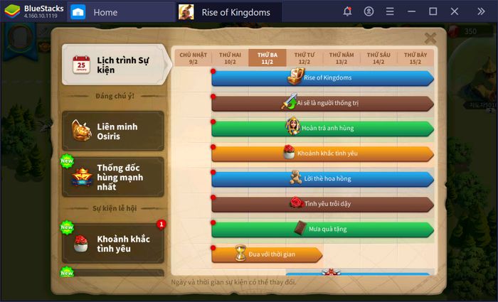 Chinh phục thế giới Rise of Kingdoms cùng BlueStacks