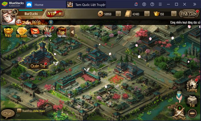 Độc bá thiên hạ trong Tam Quốc Liệt Truyện cùng với BlueStacks