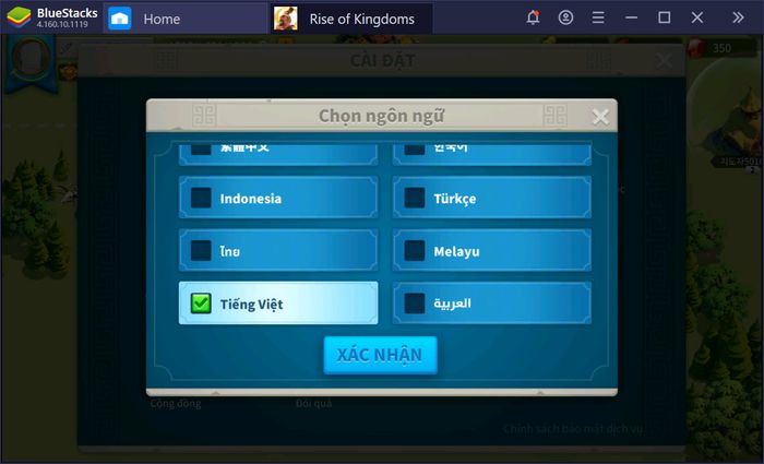 Chinh phục thế giới Rise of Kingdoms với sự hỗ trợ từ BlueStacks