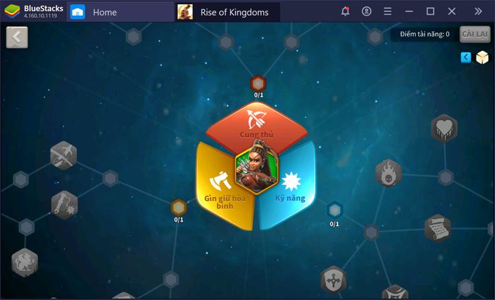 Chinh phục thế giới Rise of Kingdoms cùng BlueStacks