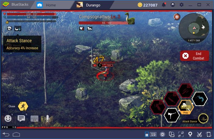 Khám phá thế giới khủng long Durango: Wild Lands với BlueStacks để sinh tồn.